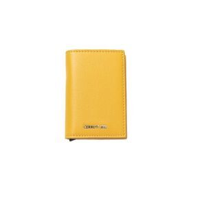 Cerruti 1881 Yellow Calfskin Men Men's Wallet